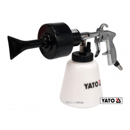 Пістолет пневматичний для утворення піни YATO з турбо-соплом 1 л 113 л/хв 0.62 МПа