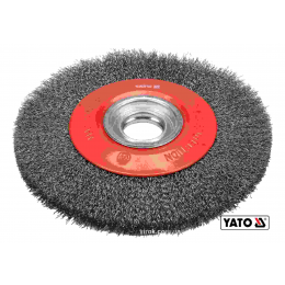 Щітка дискова зачисна з нержавіючої сталі YATO Ø200/32 мм 4500 об/хв