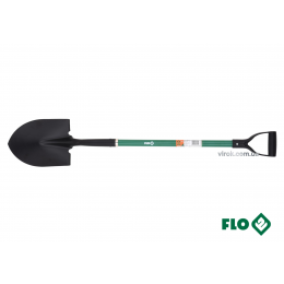 Лопата штикова гостра FLO 22 x 29 x 120 см сталева основа скловолоконна ручка