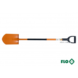 Лопата штикова гостра FLO металева основа HRC 45 пластикова ручка