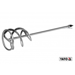 Міксер спіральний подвійний для будівельних сумішей оцинкований YATO Ø135 x 600 мм M14 20-30 кг