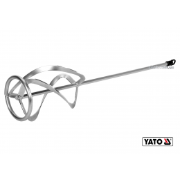 Міксер спіральний потрійний для будівельних сумішей оцинкований YATO Ø120 x 590 мм HEX 15-25 кг