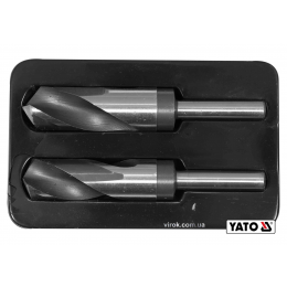 Набір свердл по металу YATO HSS 4241 Ø26-28 мм 75/150 мм до нержавіючої і конструкційної сталі 2 шт