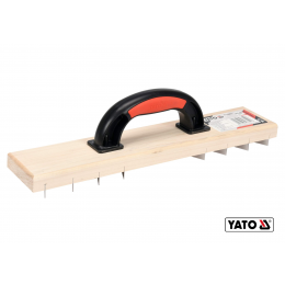 Терка для зняття штукатурки дерев'яна YATO 405 х 84 мм пластикова ручка