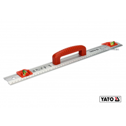 Лінійка алюмінієва з ручкою YATO 1000 x 59 x 2 мм 2 капсули