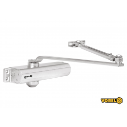 Дотягувач дверей механічний VOREL 25-85 кг 180° 248 х 42 х 52 мм