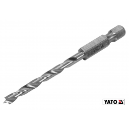 Свердло по дереву спіральне YATO Ø4 x 75/40 мм HEX 1/4