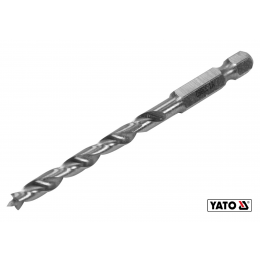 Свердло по дереву спіральне YATO Ø5 x 85/50 мм HEX 1/4
