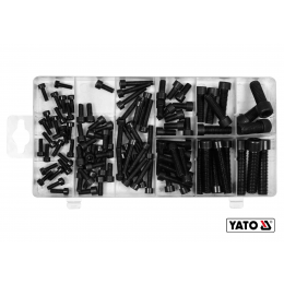 Гвинти з циліндричними головками під шестигранний шліц YATO М4-М10 106 шт