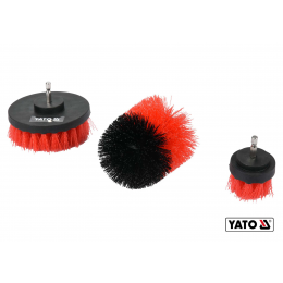 Щітки з нейлоновим ворсом до дрилі YATO HEX- 1/4