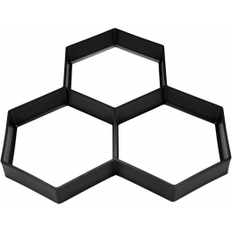 Форми з поліпропілену для виготовлення бруківки VOREL 360 х 360 x 40 мм