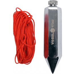 Висок будівельний VOREL, 6-гран. форма, Ø= 19 мм, l= 88 мм, M= 140 гр, зі шнуром l= 4,5 м