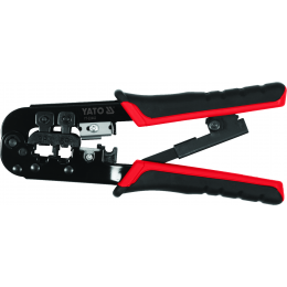 Кліщі для обтискання і зачистки проводів YATO, тип RJ45, RJ11, L=190 мм
