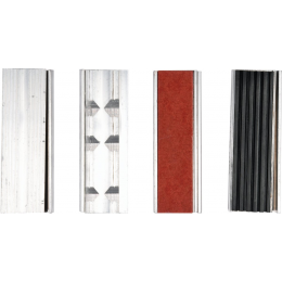 Губки змінні до лещат м'які YATO: b= 100 мм, з алюмінієвою основою і магнітним кріпленням, 4 пари