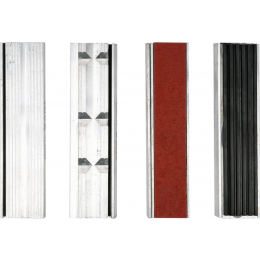 Губки змінні до лещат м'які YATO: b= 125 мм, з алюмінієвою основою і магнітним кріпленням, 4 пари