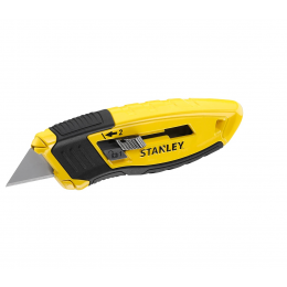 Ніж з висувним трапецевидним лезом STANLEY: 4 позиції, в металевому корпусі