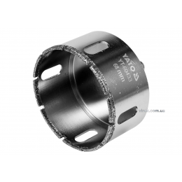 Свердло по гресу і кераміці YATO 68 мм при сухому і мокрому режимах