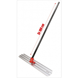 Планка розгладжувльна по бетону з вібраційн головкою YATO, 120х 20 см, з складним держаком 3х 180 см