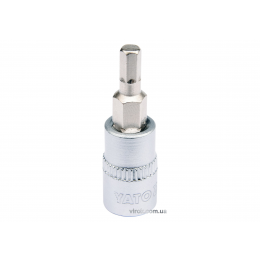 Головка торцева з насадкою викрутковою HEX YATO 1/4