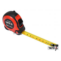 Рулетка YATO 3 м x 16 мм зі сталевою стрічкою і нейлоновим покриттям і подвійним блокуванням
