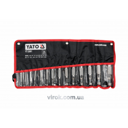 Пробійники отворів для шкіри YATO 2-22 мм 15 шт