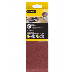 Стрічка шліфувальна STANLEY 75 x 457 мм P60 3 шт