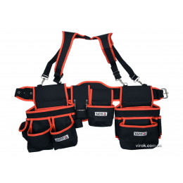 Пояс з 2 накладними торбами з кишенями для інструментів YATO 1280 мм