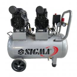 Компрессор четырехцилиндровый безмасляный 2.2кВт 1400об/мин 320л/мин 8бар 58дБ 50л SIGMA (7042551)