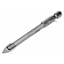 Свердло по склу і кераміці STHOR 8 x 80 мм HEX-1/4