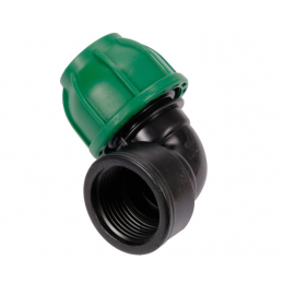 Коліно 90° до водяних пластикових труб з внутр. різьбою 25 мм- 1