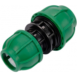 Муфта до водяних пластикових труб 25 мм- 32 мм FLO поліпропіленова, для тиску 1 MPa