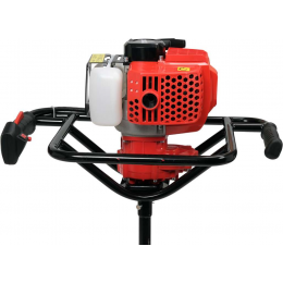 Мотобур бензиновий YATO; 1,4 кВт, зі шнеком Ø≤ 200 мм, 320 об/хв, 3 шнека і подовжува