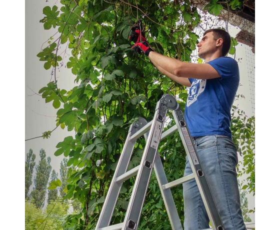Фото 7 - Лестница многоцелевая 4×3 FLORA (5031314)