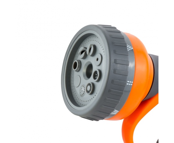 Фото 5 - Пистолет-распылитель 8-ми режимный (ABS+TPR) FLORA (5011354)