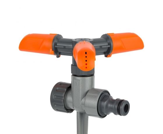 Фото 6 - Дождеватель круговой на металлическом колышке (ABS+AL) FLORA (5013284)