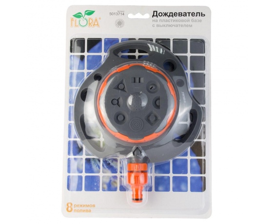 Фото 8 - Дождеватель круговой на металлическом колышке (ABS+AL) FLORA (5013284)