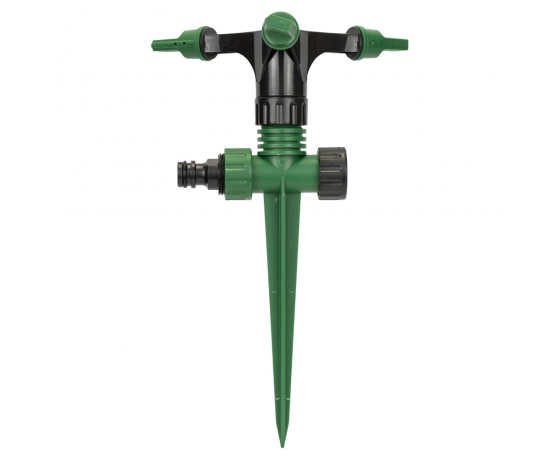 Фото 2 - Дождеватель круговой на пластиковом колышке с боковой подачей (ABS) GRAD (5014115)