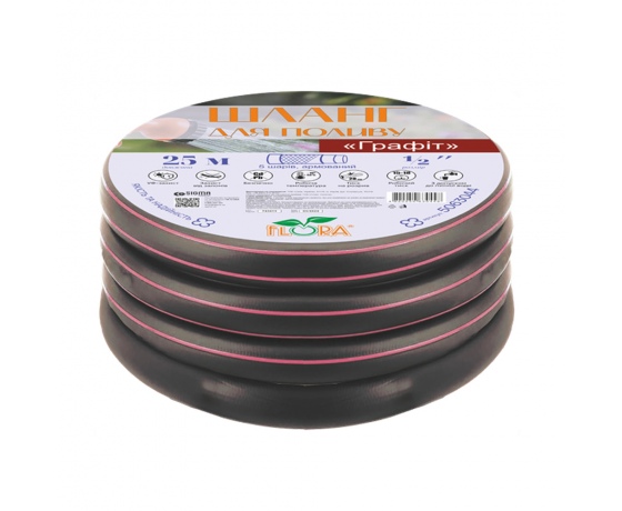 Фото 2 - Шланг для полива Графит 5 слоев армированный ¾
