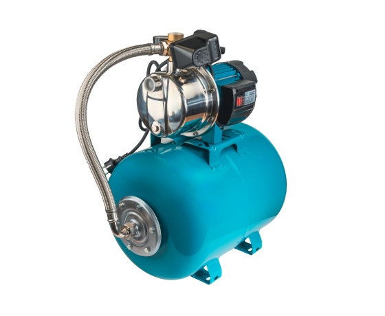 Фото 5 - Станция 1.2кВт Hmax 48м Qmax 80л/мин нерж (самовсасывающий насос нерж) 50л Украина LEO (775314/50)