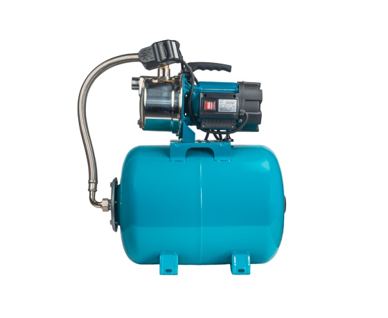 Фото 6 - Станция 1.2кВт Hmax 48м Qmax 80л/мин нерж (самовсасывающий насос нерж) 50л Украина LEO (775314/50)