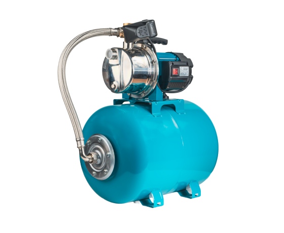 Фото 2 - Станция 1.2кВт Hmax 48м Qmax 80л/мин нерж (самовсасывающий насос нерж) 50л Украина LEO (775314/50)