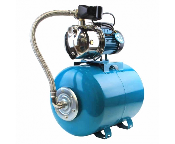 Фото 2 - Станция 1.1кВт Hmax 50м Qmax 60л/мин (самовсасывающий насос нерж) 50л Украина AQUATICA (775098/50)