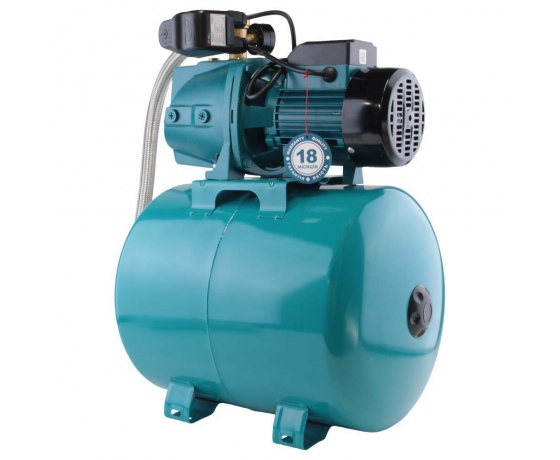 Фото 3 - Станция 1.1кВт Hmax 55м Qmax 80л/мин (самовсасывающий насос) 50л Украина LEO (775325/50)