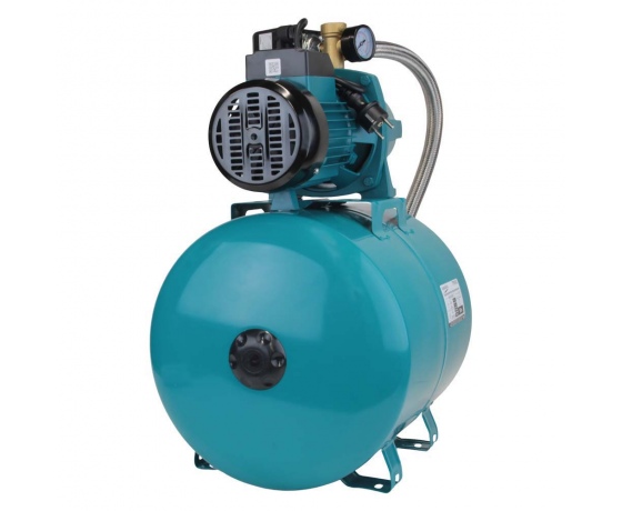 Фото 4 - Станция 1.1кВт Hmax 55м Qmax 80л/мин (самовсасывающий насос) 50л Украина LEO (775325/50)