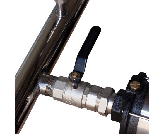 Фото 6 - Cтанция повышения давления 2×1.1кВт Hmax 58м Qmax 120л/мин нерж 24л + частотное регулирование LEO 3.0 (2ECHm4-60-2AVF-1.1M-24)