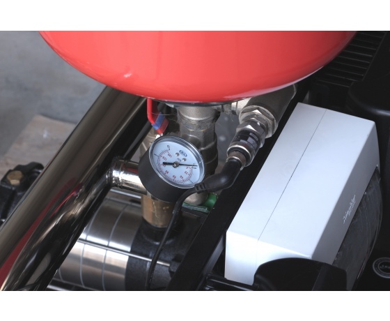 Фото 7 - Станция повышения давления 2×1.1кВт Hmax 48м Qmax 120л/мин нерж 8л + частотное регулирование LEO 3.0 (2ECHm4-50-2AVF-1.1M-8)