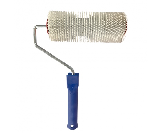 Фото 2 - Валик игольчатый аэрационный для наливного пола 120×200мм с ручкой белая иголка SIGMA (8313231)