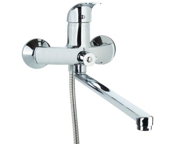 Фото 2 - Смеситель SD Ø40 для ванны гусак прямой 350мм дивертор встроенный картриджный TAU SD-2C243C (9804220)