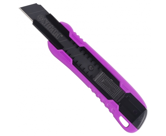 Фото 6 - Нож сегментный лезвие 18мм корпус ABS автоматический замок Color (усиленный) SIGMA (8211091)