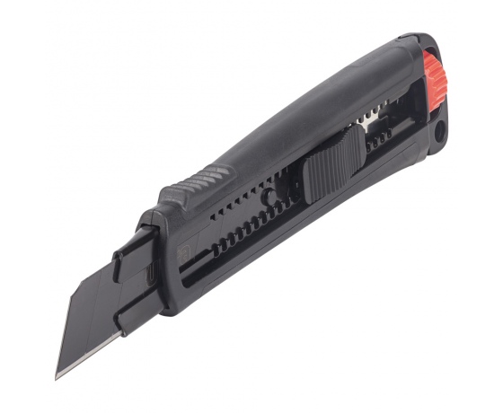 Фото 6 - Нож сегментный лезвие 25мм корпус ABS/TPR автоматический замок ULTRA